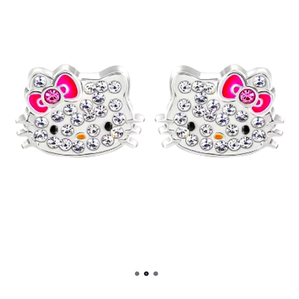 Hello Kitty Crystal Earrings